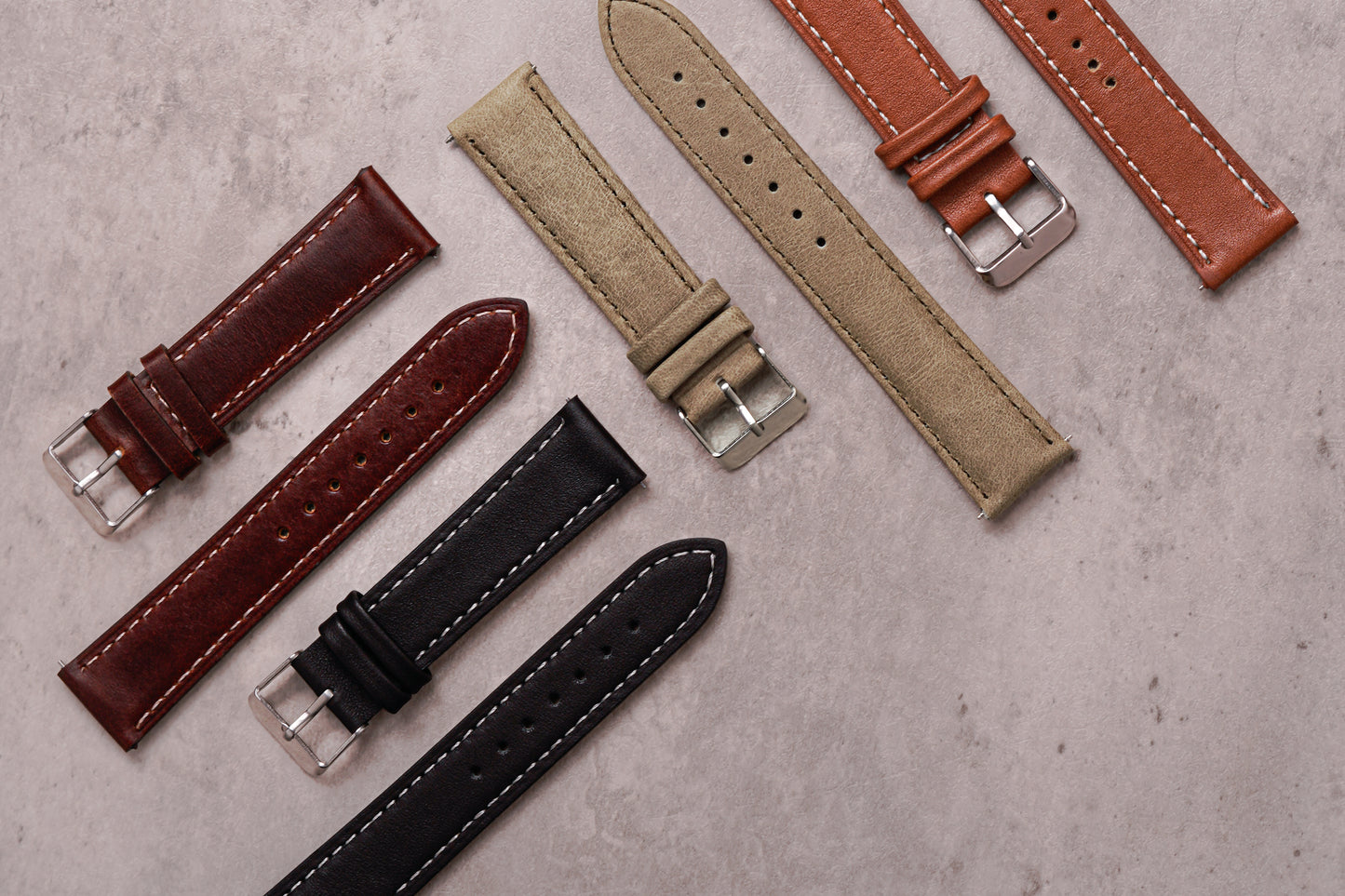 Swift Leather Strap - Black