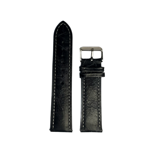 Swift Leather Strap - Textured Black