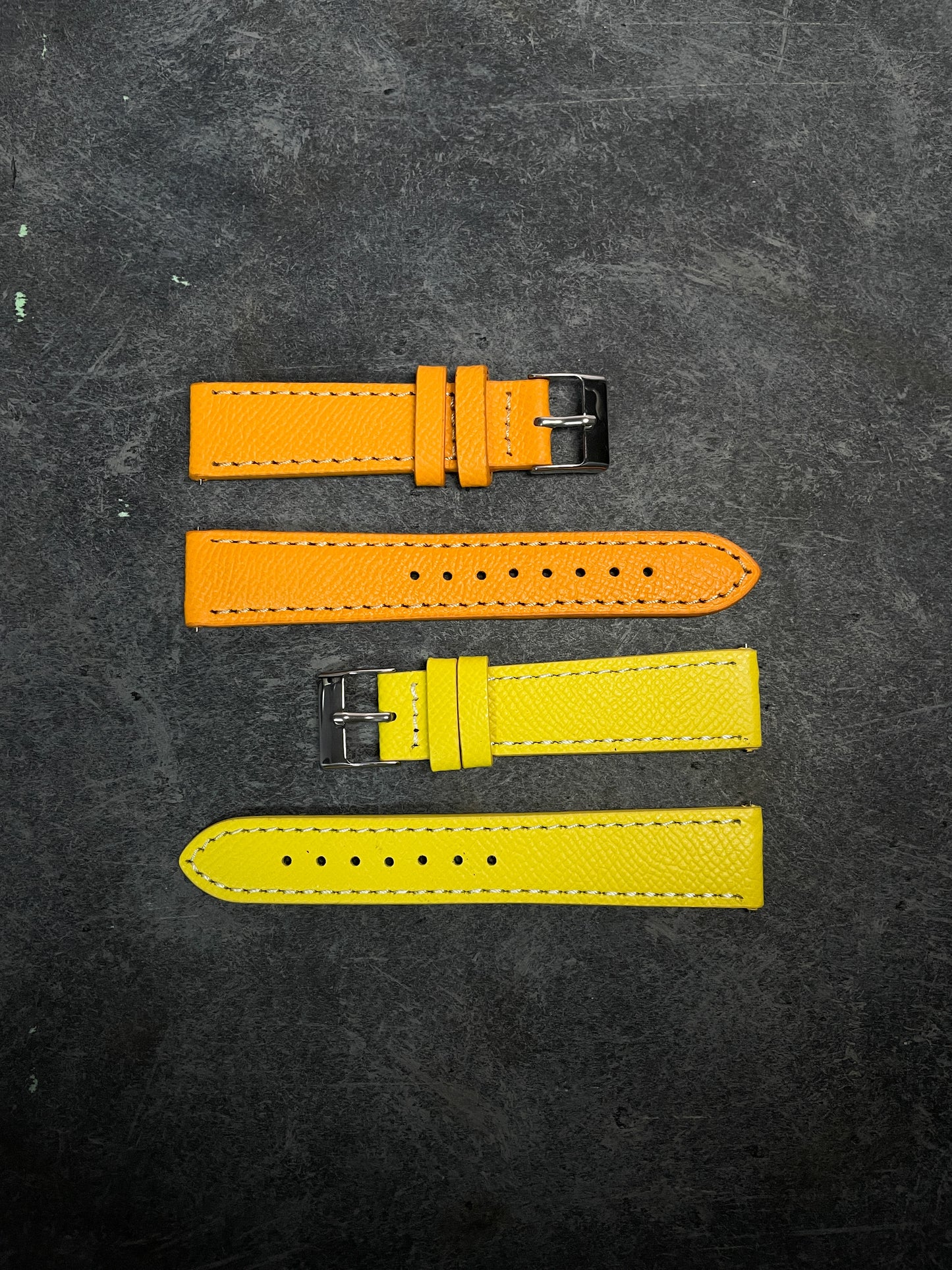 Epsom Leather Strap - Orange