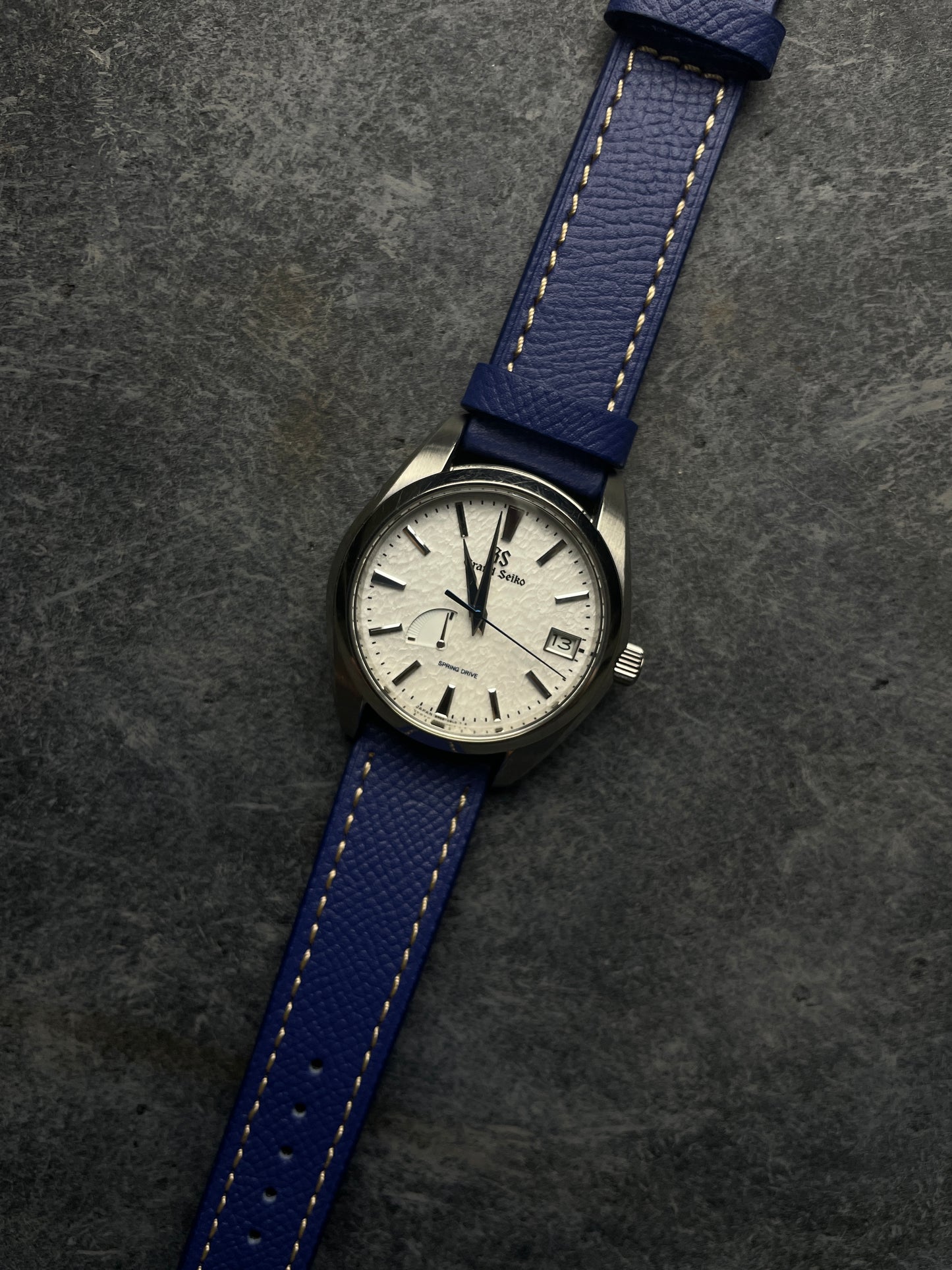 Epsom Leather Strap - Blue